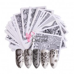 Stickere cu Apa model STC25 Model full Sticker Negre, set de 6 folii